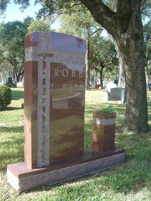 A headstone, remembering loved ones